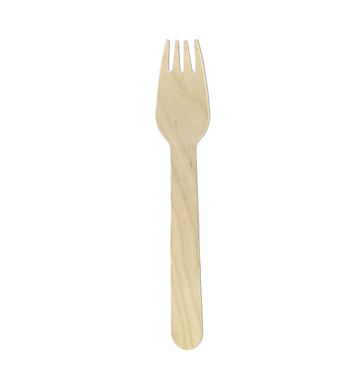 Wooden Fork Eco 16cm (100 Units) Wooden Fork Eco 16cm (100 Units)