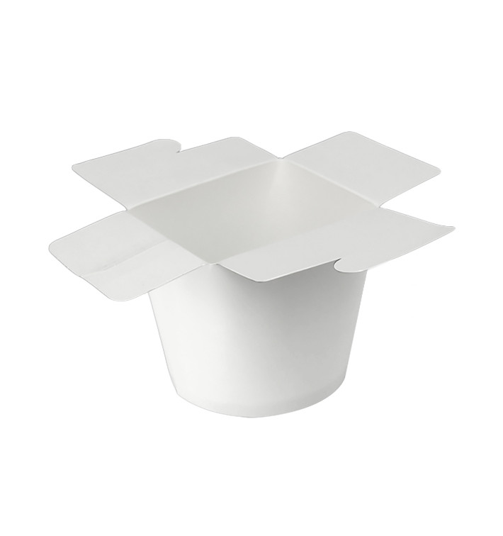 Paper Take-Out Container 100% ECO White 26Oz/780ml (50 Units) Paper Take-Out Container 100% ECO White 26Oz/780ml (50 Units)