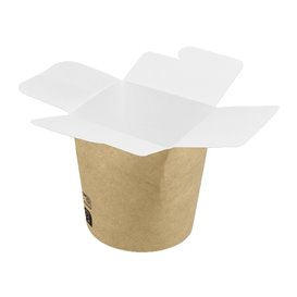 Paper Take-Out Container 100% ECO Kraft 16Oz/480ml (50 Units)