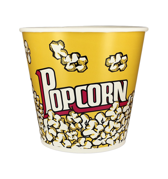 Paper Popcorn Box 5100ml 22,5x16x21cm (50 Units) Paper Popcorn Box 5100ml 22,5x16x21cm (50 Units)