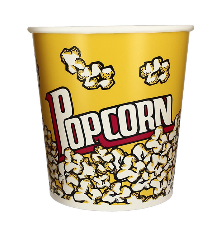 Paper Popcorn Box 3900ml 18,1x14,2x19,4cm (25 Units) Paper Popcorn Box 3900ml 18,1x14,2x19,4cm (25 Units)