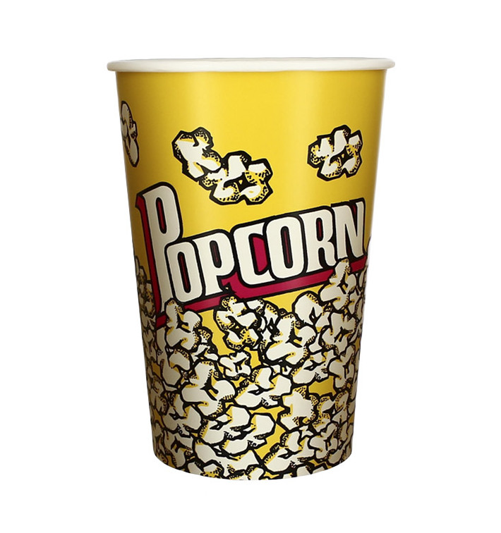 Paper Popcorn Box 1380ml 12,4x9x17cm (500 Units) Paper Popcorn Box 1380ml 12,4x9x17cm (500 Units)