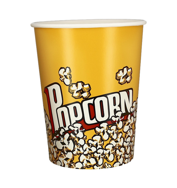 Paper Popcorn Box 960ml 11,4x8,9x14cm (500 Units) Paper Popcorn Box 960ml 11,4x8,9x14cm (500 Units)