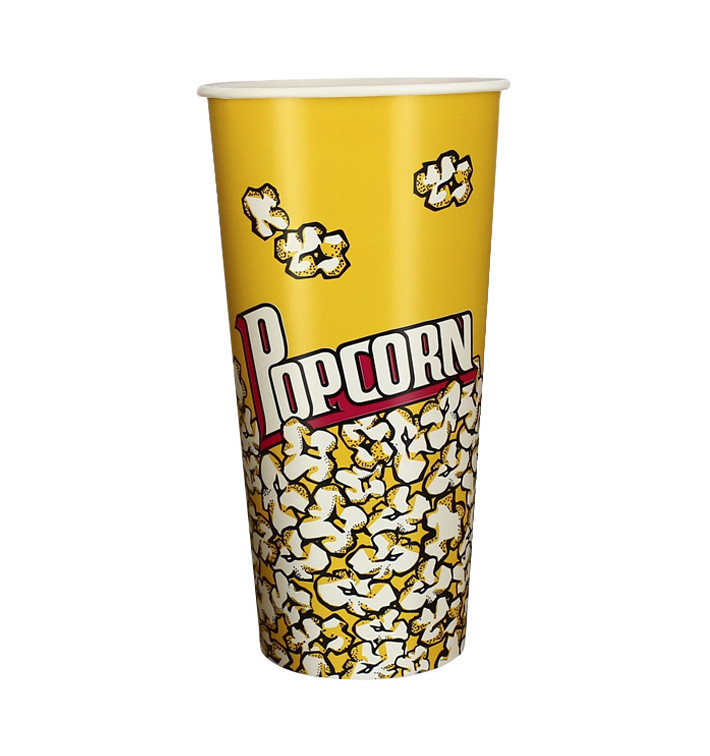 Paper Popcorn Box 720ml 9,6x6,5x17,7cm (50 Units) Paper Popcorn Box 720ml 9,6x6,5x17,7cm (50 Units)
