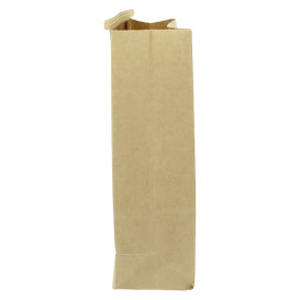 Paper Bag without Handle Kraft and Window 15+7x23cm (50 Uds)