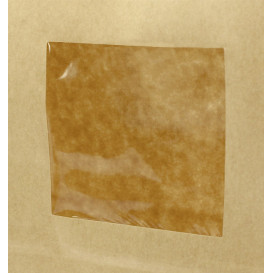 Paper Bag without Handle Kraft and Window 15+7x23cm (50 Uds)