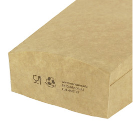 Paper French Fries Scoop Container Kraft Medium size 8,2x3,5x12,5cm (25 Units) 