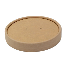 Kraft Carton Lid for 16Oz/450ml Carton Pot (50 Units)