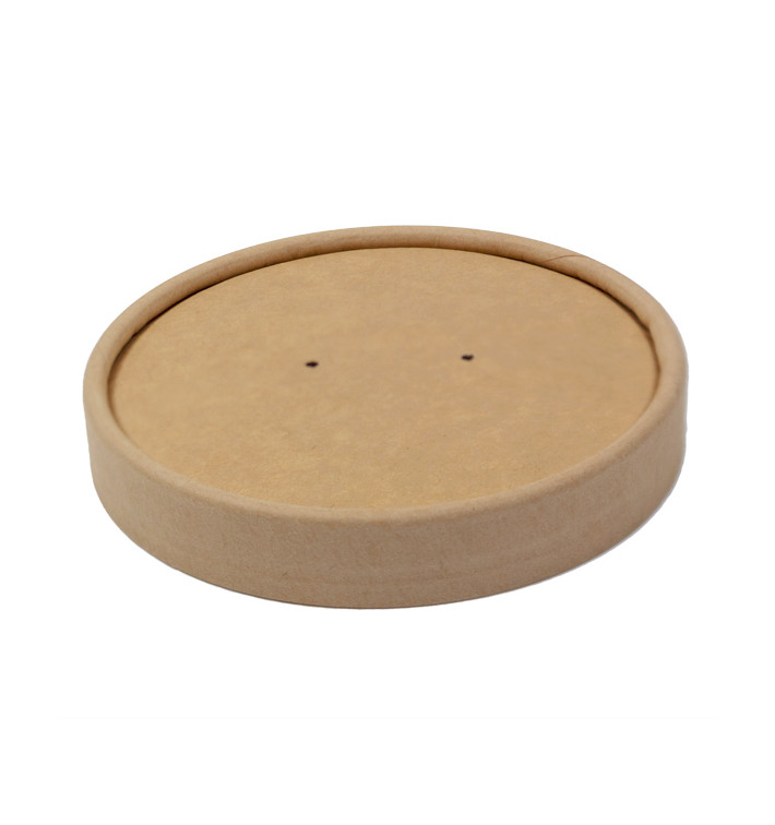 Kraft Carton Lid for 16Oz/450ml Carton Pot (50 Units) Kraft Carton Lid for 16Oz/450ml Carton Pot (50 Units)