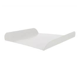 Paper Tray Waffle White 15x13cm (100 Units)  