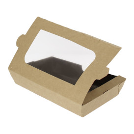Paper Take-out Container "Premium" 21x13x3,5cm 730ml (300 Units)