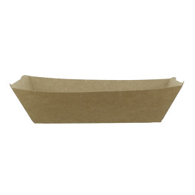 Paper Food Boat Tray Kraft-Kraft 780ml 15,5x9x5,5cm (450 Units)