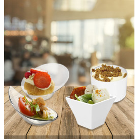Tasting Plastic Bowl Durable SAN "Sodo" Clear 40ml (6 Units) 