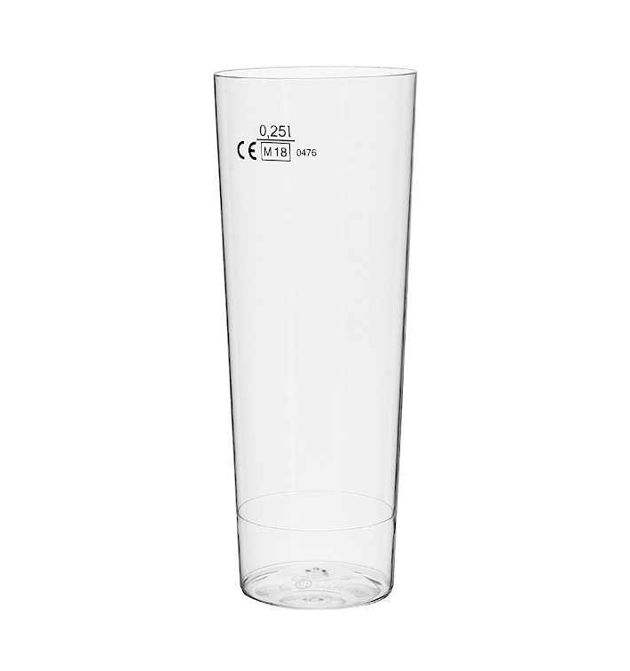Plastic Collins Glass PS "Moon" Clear 300ml (10 Units) Plastic Collins Glass PS "Moon" Clear 300ml (10 Units)