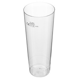 Plastic Collins Glass PS "Moon" Clear 300ml (10 Units) 