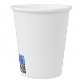 Plastic-Free Paper Cup 9 Oz/250ml "Colors" White Ø8cm (20 Units)