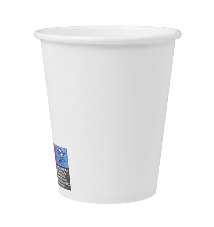 Plastic-Free Paper Cup 9 Oz/250ml "Colors" White Ø8cm (20 Units) Plastic-Free Paper Cup 9 Oz/250ml "Colors" White Ø8cm (20 Units)