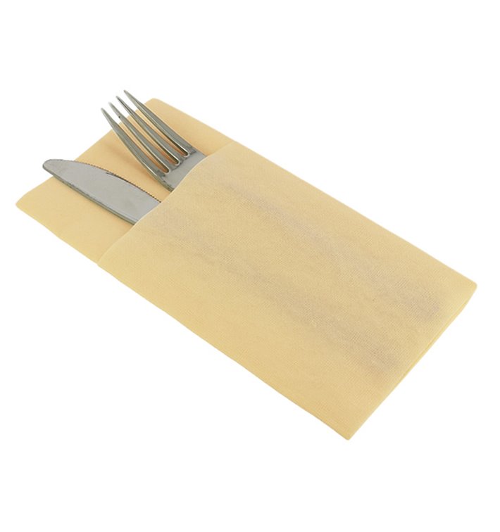 Pocket Fold Airlaid Napkins "Kanguro" Cream 40x40cm (480 units)