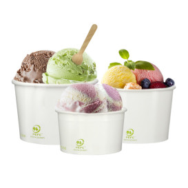 Paper Ice Cream Container Eco-Friendly 140ml (60 Units)  