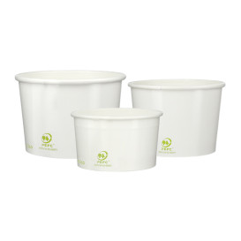 Paper Ice Cream Container Eco-Friendly 100ml (65 Units) 