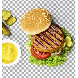 Paper Food Wrap Grease-Proof Black 31x31cm (4000 Units)
