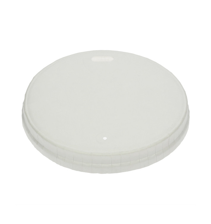 Travel Lid with White Paper Hole Ø8cm (1.000 Units) Travel Lid with White Paper Hole Ø8cm (1.000 Units)