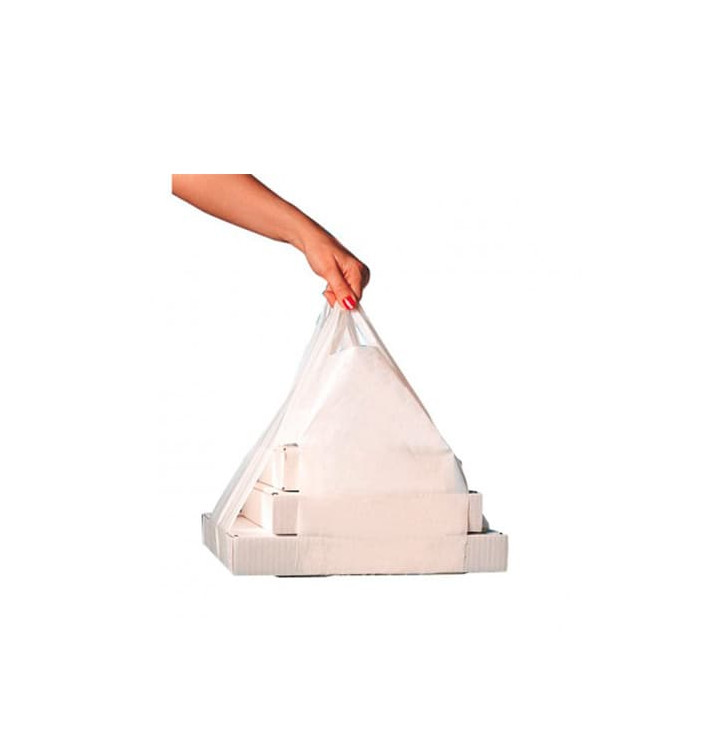 Plastic T-Shirt Bag for Pizza Boxes 50/26*60cm Plastic T-Shirt Bag for Pizza Boxes 50/26*60cm