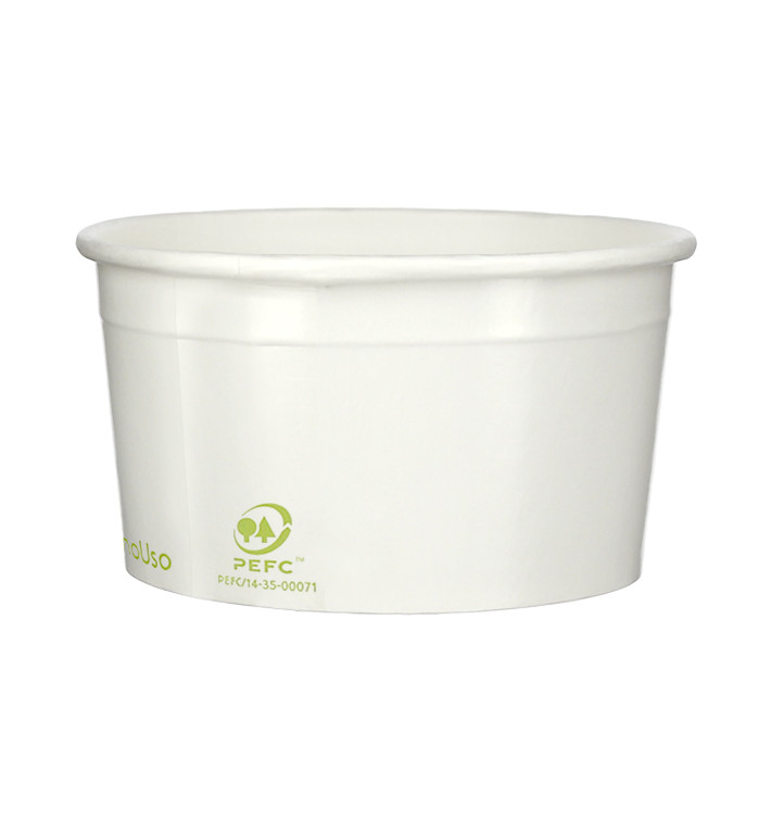 Paper Ice Cream Container Eco-Friendly 195ml (1260 Units) Paper Ice Cream Container Eco-Friendly 195ml (1260 Units)