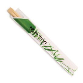 Bamboo Chopsticks Wrapped 20cm (100 Units)
