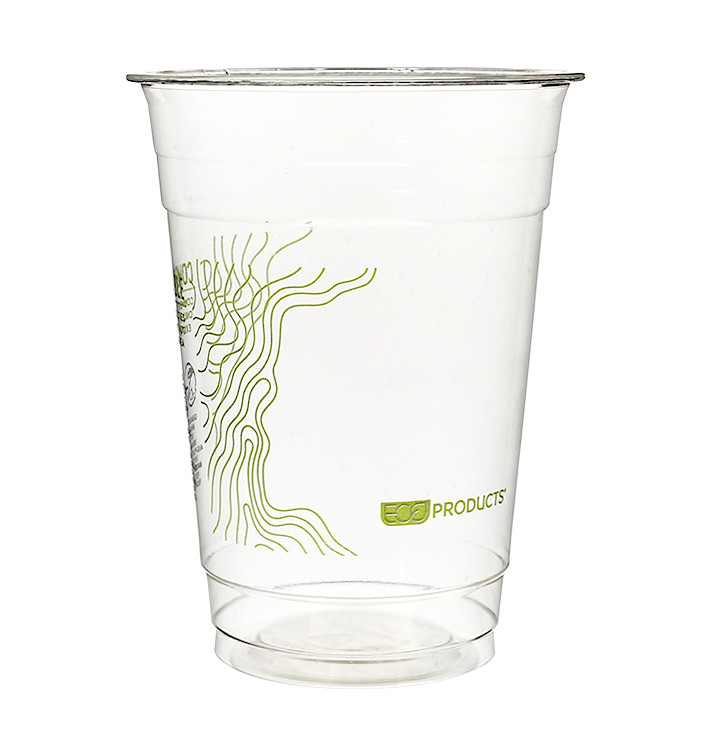 Cornstarch Cup PLA "Green Stripe" 470ml (50 Units) Cornstarch Cup PLA "Green Stripe" 470ml (50 Units)