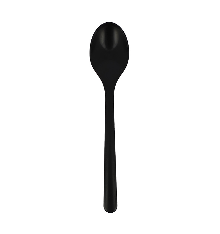 Reusable Spoon PP Mineral "Hercules" Black 185mm (1.000 Units) Reusable Spoon PP Mineral "Hercules" Black 185mm (1.000 Units)