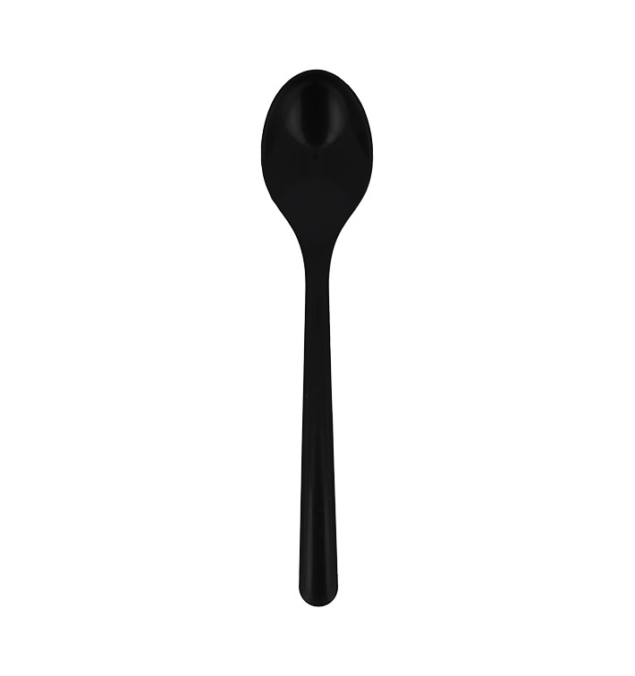Reusable Teaspoon PP Mineral "Hercules" Black 130mm (50 Units) Reusable Teaspoon PP Mineral "Hercules" Black 130mm (50 Units)