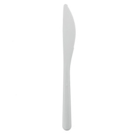 Reusable Knife PP Mineral "Hercules" White 185mm (1.000 Units)