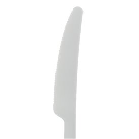 Reusable Knife PP Mineral "Gaia" White 197mm (10 Units)