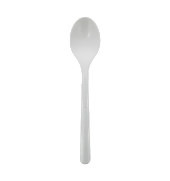 Reusable Teaspoon PP Mineral "Hercules" White 130mm (50 Units) Reusable Teaspoon PP Mineral "Hercules" White 130mm (50 Units)