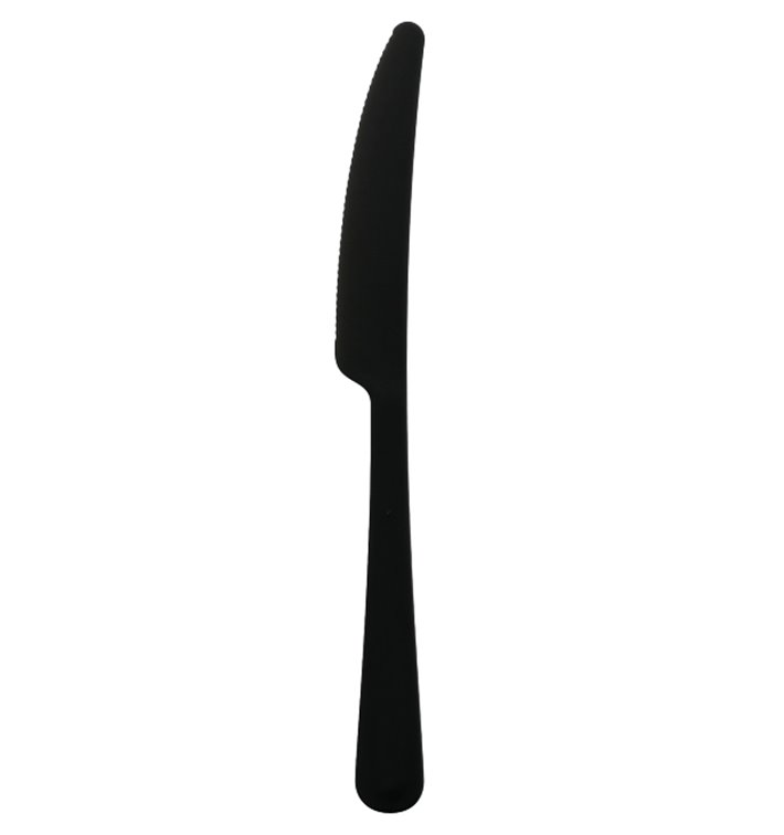 Reusable Knife PP Mineral "Gaia" Black 197mm (10 Units) Reusable Knife PP Mineral "Gaia" Black 197mm (10 Units)