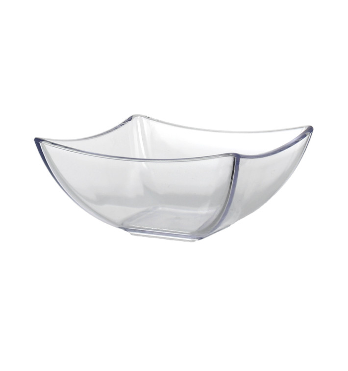 SAN "Quadrata" Durable Tasting Bowl Transparent 95ml (72 Units) SAN "Quadrata" Durable Tasting Bowl Transparent 95ml (72 Units)