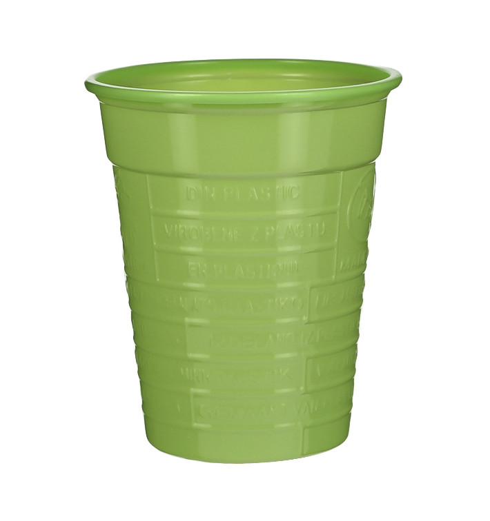 Plastic Cup PS Lime Green 200ml Ø7cm (50 Units) Plastic Cup PS Lime Green 200ml Ø7cm (50 Units)