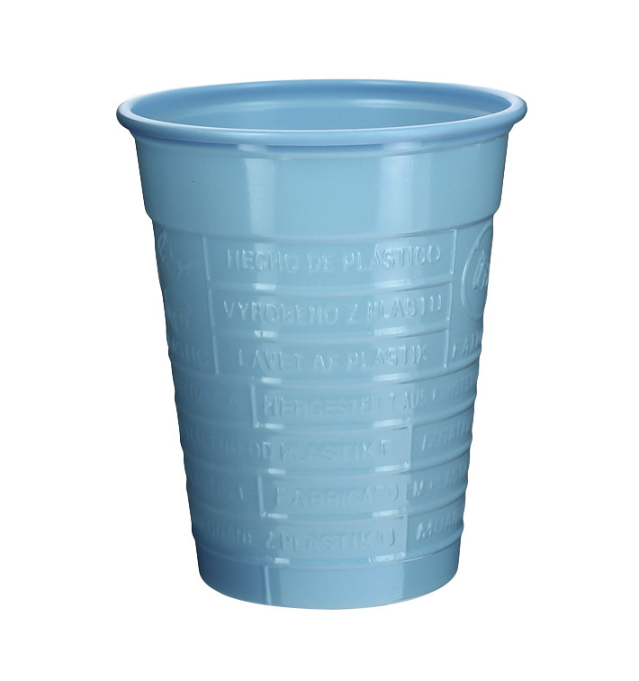 Plastic Cup PS Light Blue 200ml Ø7cm (1.500 Units) Plastic Cup PS Light Blue 200ml Ø7cm (1.500 Units)