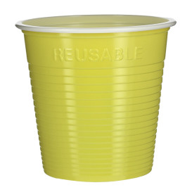 Plastic Shot PS Bicolour Yellow 230 ml (420 Units)