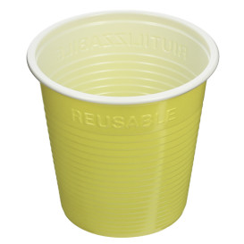 Plastic Shot PS Bicolour Yellow 230 ml (420 Units)