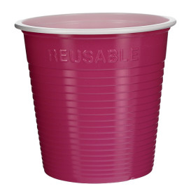 Plastic Shot PS Bicolour Fuchsia 230 ml (420 Units)