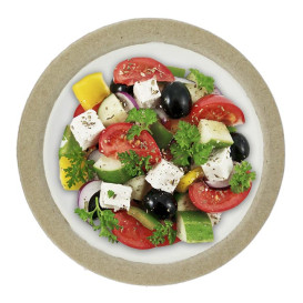 Biodegradable Bagasse Plate White Ø17,5cm (10 Units)