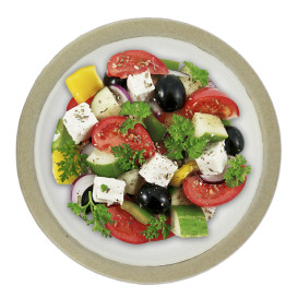 Biodegradable Bagasse Plate White Ø22,5cm (120 Units)