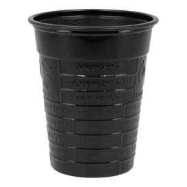 Plastic Cup PS Black 200ml Ø7cm (1.500 Units)