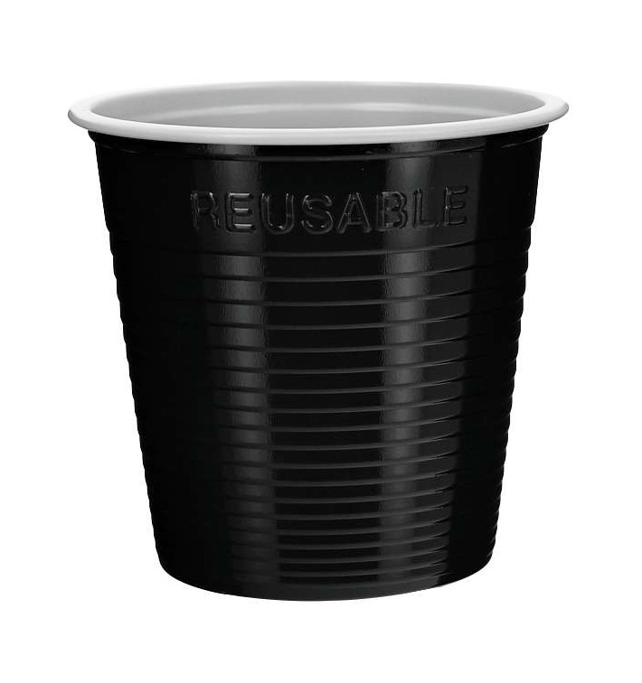 Reusable Shot PS Bicolour Black 230ml (30 Units) Reusable Shot PS Bicolour Black 230ml (30 Units)