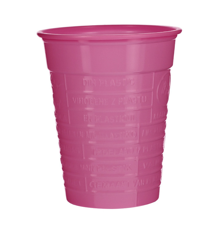 Plastic Cup PS Fuchsia 200ml Ø7cm (1.500 Units) Plastic Cup PS Fuchsia 200ml Ø7cm (1.500 Units)