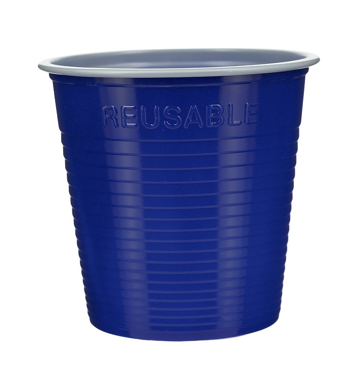 Reusable Economy Shot PS Bicolour Blue 230ml (420 Units) Reusable Economy Shot PS Bicolour Blue 230ml (420 Units)