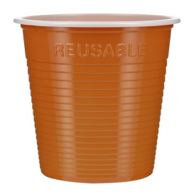 Reusable Economy Shot PS Bicolour Orange 230ml (420 Units)