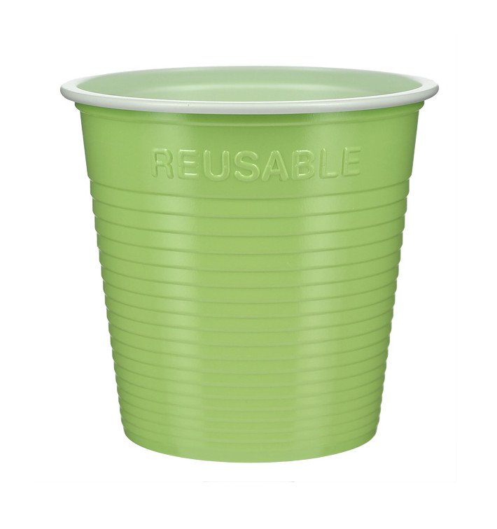 Reusable Economy Shot PS Bicolour Lime green 160ml (30 Units) Reusable Economy Shot PS Bicolour Lime green 160ml (30 Units)